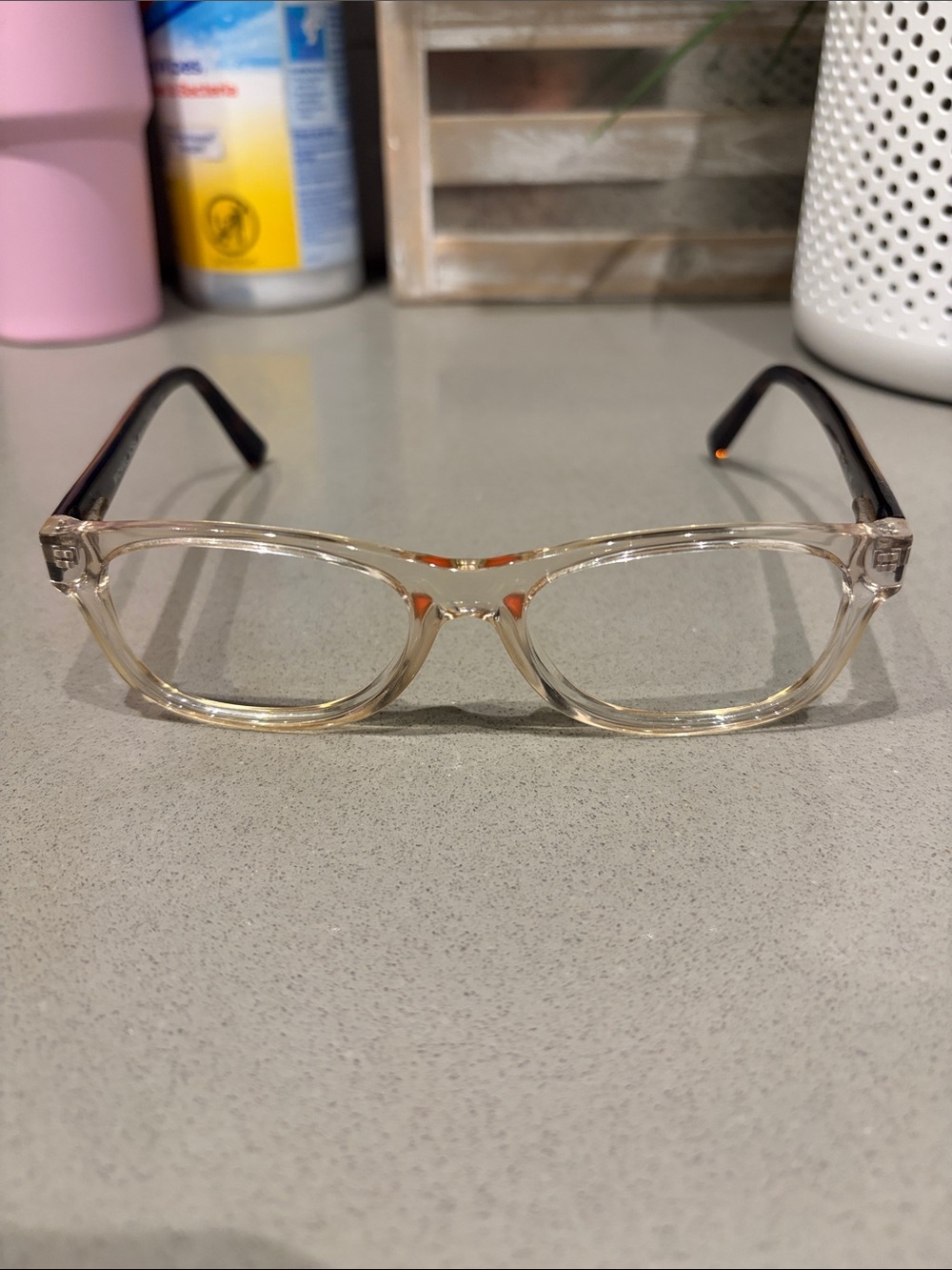 Michael Kors Clear Front with Tortoiseshell Brown Temple Eyeglass Frames